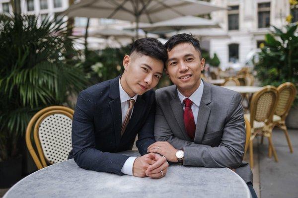 Couple photoshoot Bryant Park