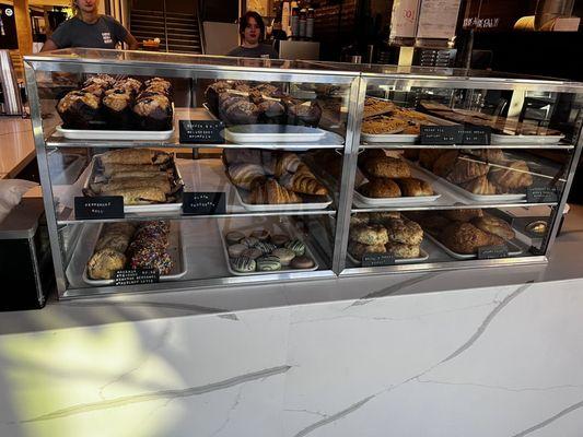 Delicious baked goods-try the chocolate croissant!