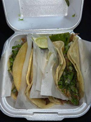 4 Carnitas Tacos.