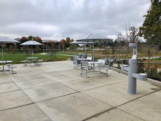 Picnic tables