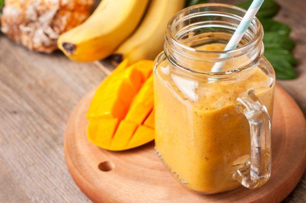 Seamoss Mango Banana smoothie