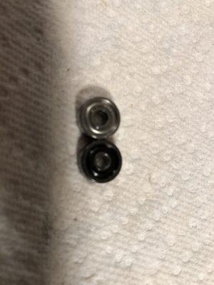 Real Shimano bearing on top