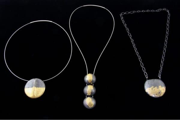 Agnes Seebass - Oxidized silver with gold leaf