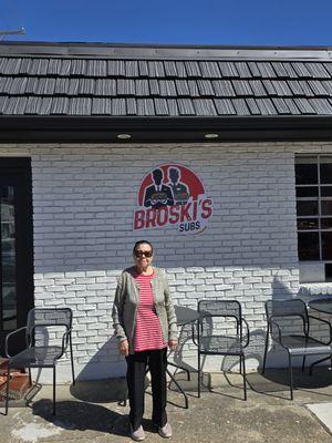 She is 96 yrs young and really enjoyed her experience at BROSKI'S SUBS