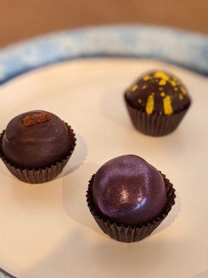 Truffles(passionfruit,prickly pear and mexican chili)