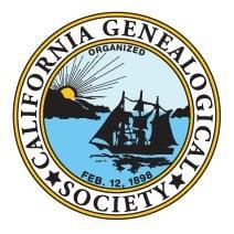 Seal of the California Genealogical Society, founded 1898.