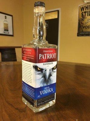 Their very very limited Patriot Vodka that is made from Red Wheat, White Corn and Blue Corn !