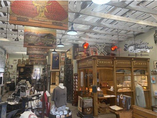 California Welcome Center located in the historic Southern Pacific Freight Depot built in 1873.