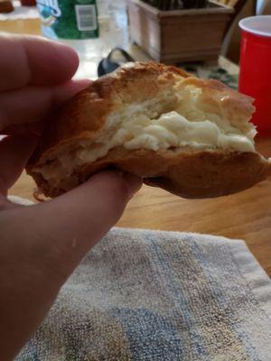 Delicious Egg Challah with butter and coffee.