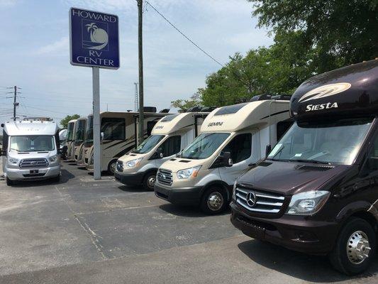 Great Selection of Motor Homes at Howard RV Center.