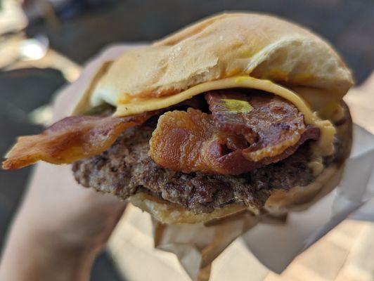 Smash Burger with Bacon