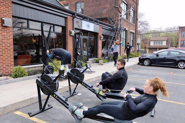 Some days we like to take the gym outside!