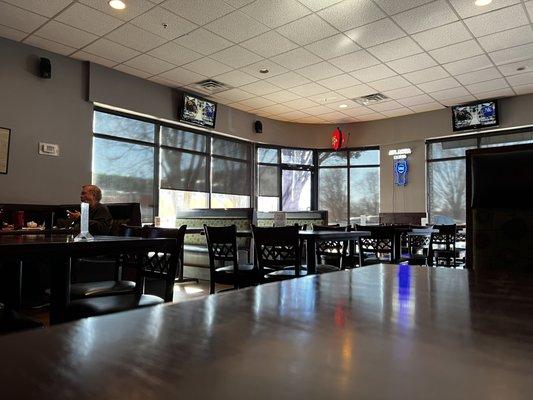 View of the dining area.