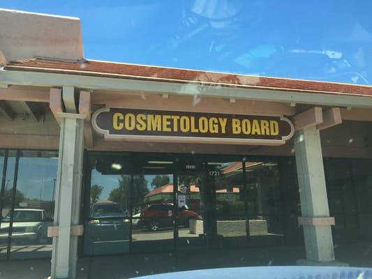 Front entrance to AZ State Board of Cosmetology