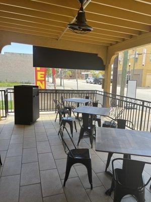 Outdoor seating on the porch!