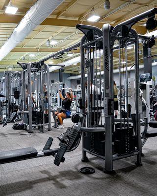 Our gym features abundant stand-alone cable equipment, ensuring accessibility and convenience for all members at any time.