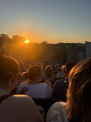 Beautiful sunset at The Muny!