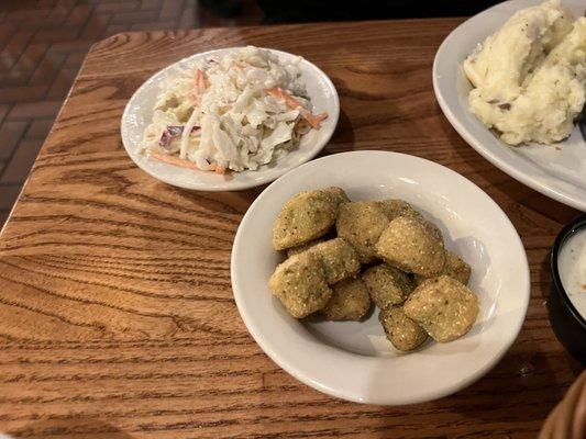 Cole Slaw, and Fried Okra