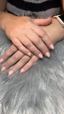 French nails with chrome