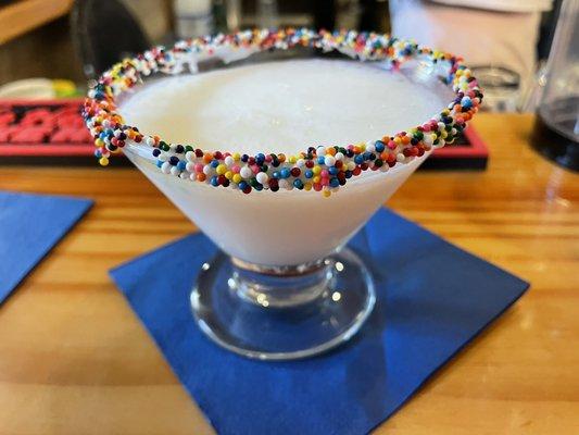 Birthday cake martini