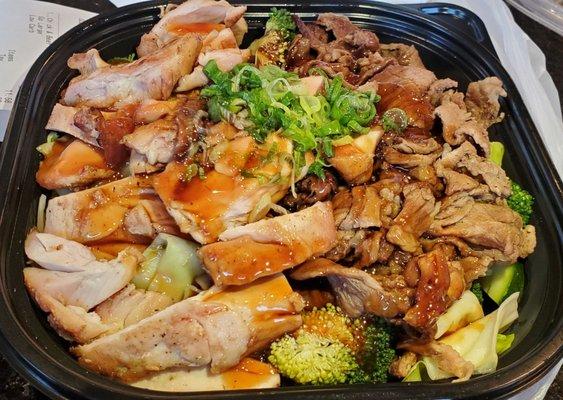 Large Chicken n Beef Teriyaki Bowl