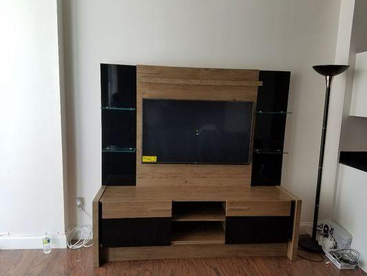 TV Wall unit assembled