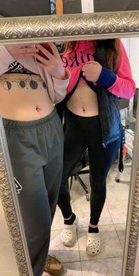 Bellybutton piercings!!!