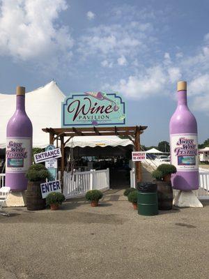 Entrance to the wine pavilion