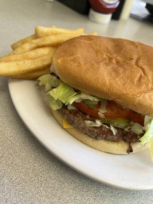 Cheeseburger basket