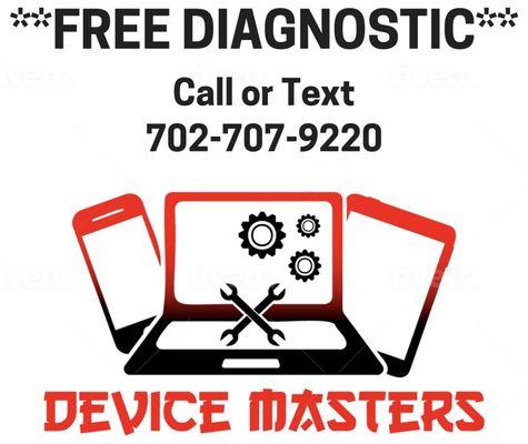 Not sure what's the issue? We offer free diagnostic on all types of devices. Call or text anytime to set up an appointment.