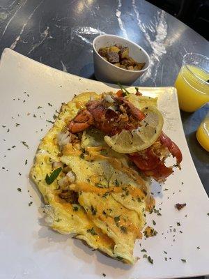 Lobster omelette