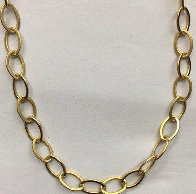 New matte gold chain