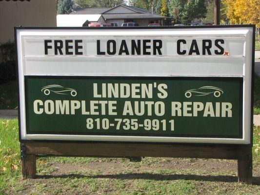 We offer free loaner vehicles.