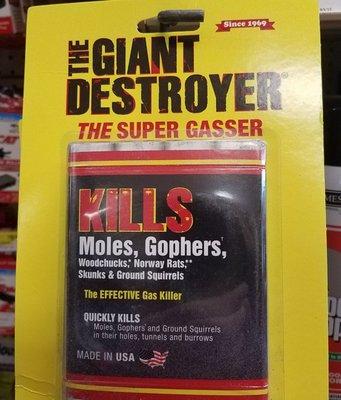 The solution to deal with those pesky moles and gophers.