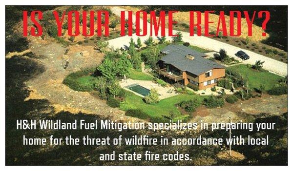 Through defensible space and fuel mitigation.