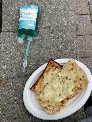 Garlic Bread cheese  and cheese Pizza