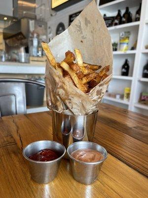 Garlic and herb fries