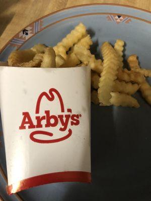 Their new Crinkle Fries are the good stuff. For those of us who have never been enamored with their Curly Fries.