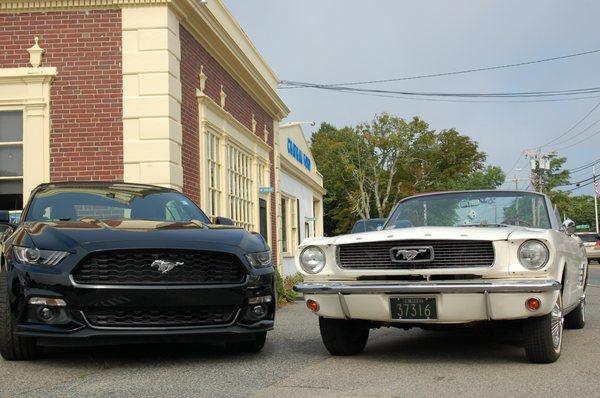 '66 Mustang meets the '16 Mustang