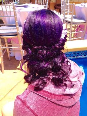 Wedding hairstyle (and color!)