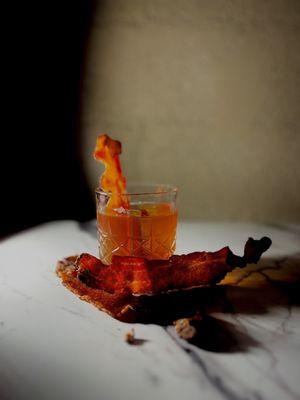 Everybody Loves Bacon (with a piece of candied bacon!)