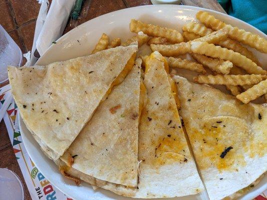 Kids cheese quesadilla