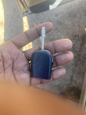 This is how my car key was returned two days after my car was delivered