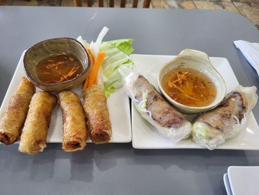 Egg rolls ans spring rolls