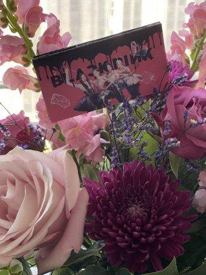 Bouquet with Blackpink card