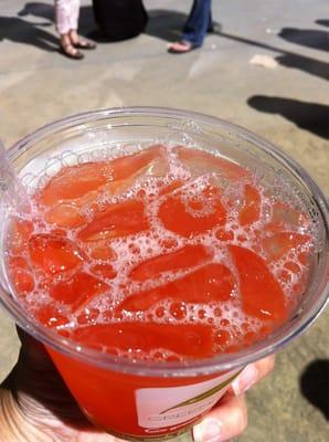 SF Soda Craft strawberry lemonade with mint at the 2012 Eat Real Festival at Oakland's Jack London Square.