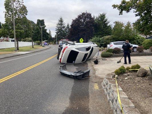 Oops, called to the scene for Lakewood Police.