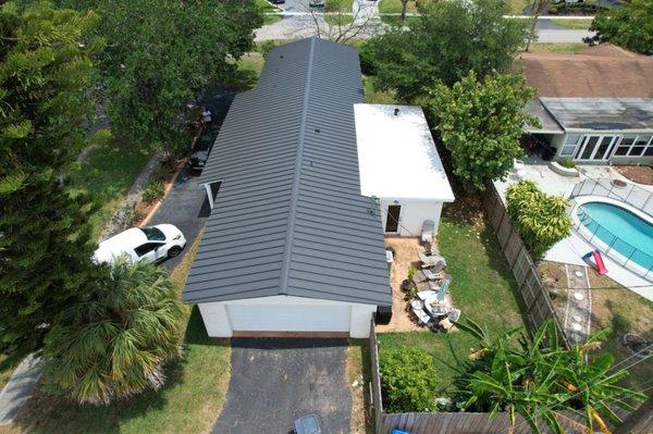 New metal roof