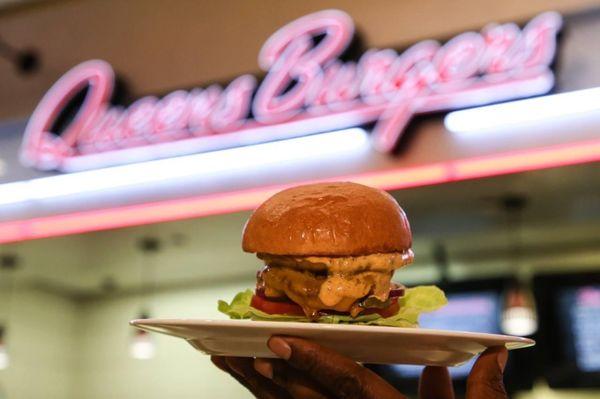 Queens Burgers located in the food court