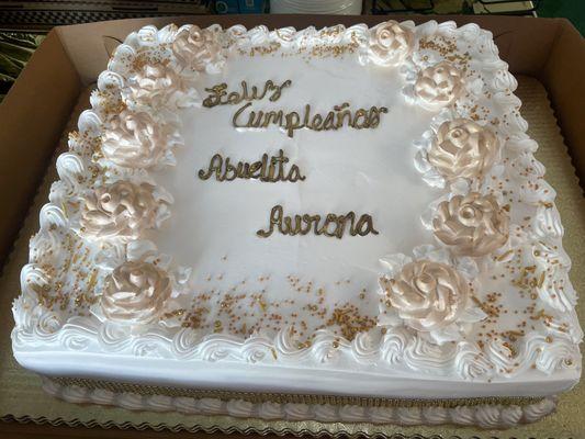 Cake for our great grandma